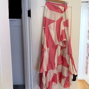 JOHANNA ORTIZ - Striped Ruffle Skirt